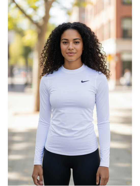 Nike Tops - Women's Nike Long Sleeve Tee L White Black
